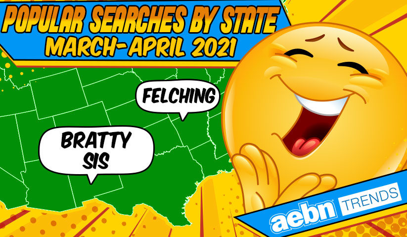 Popular Porn Searches by State in March and April of 2021