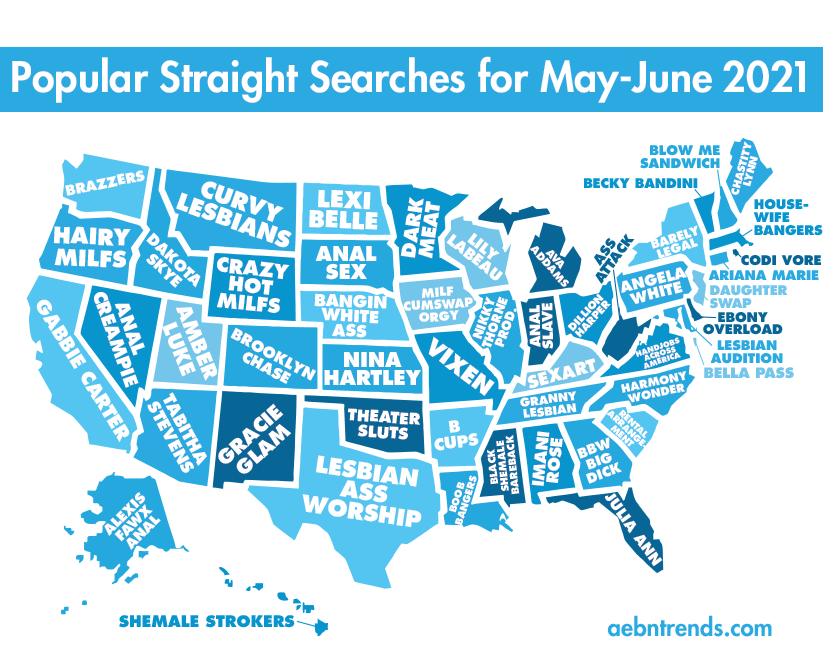 Popular Straight Searches by State in May and June of 2021 