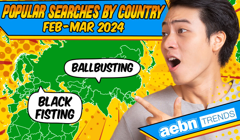 Popular searches by country in February and March 2024